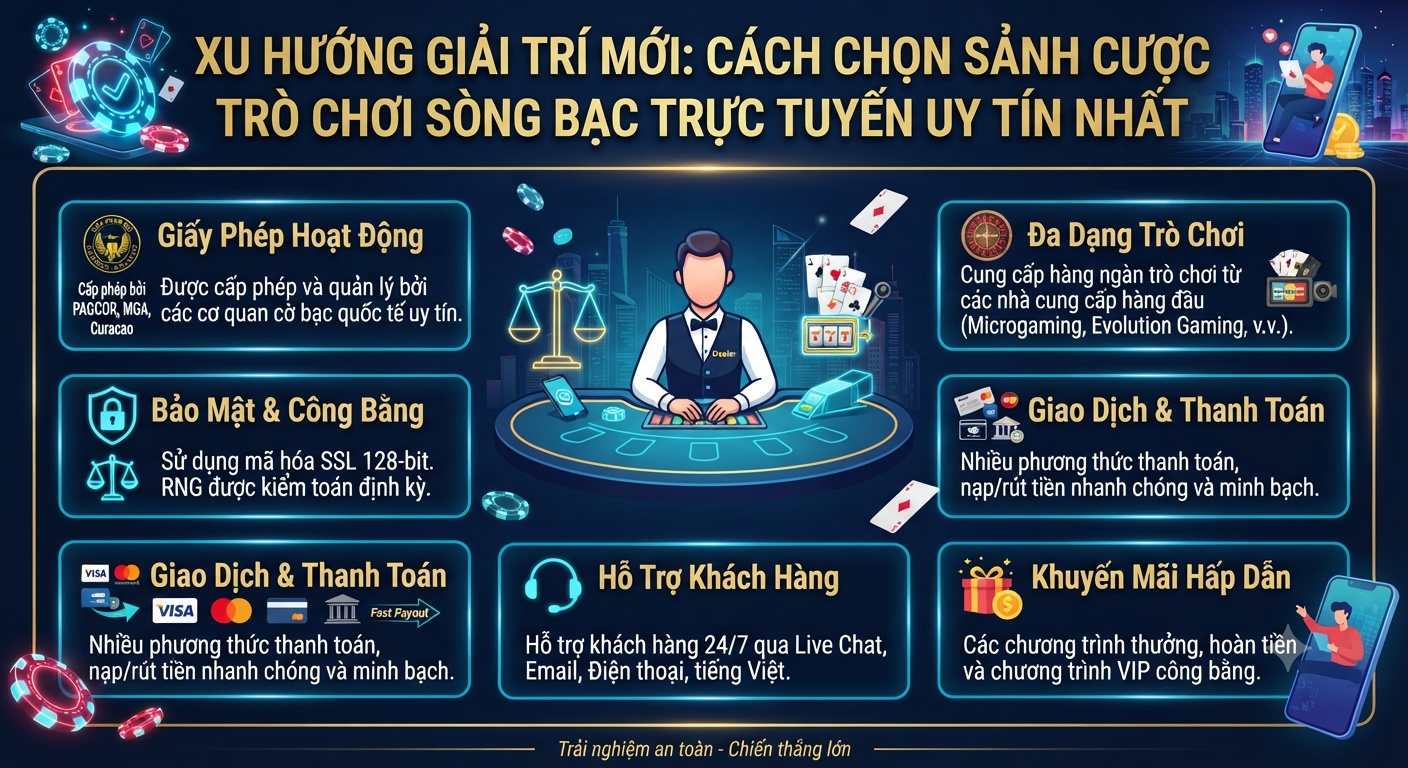 trò chơi sòng bạc trực tuyến